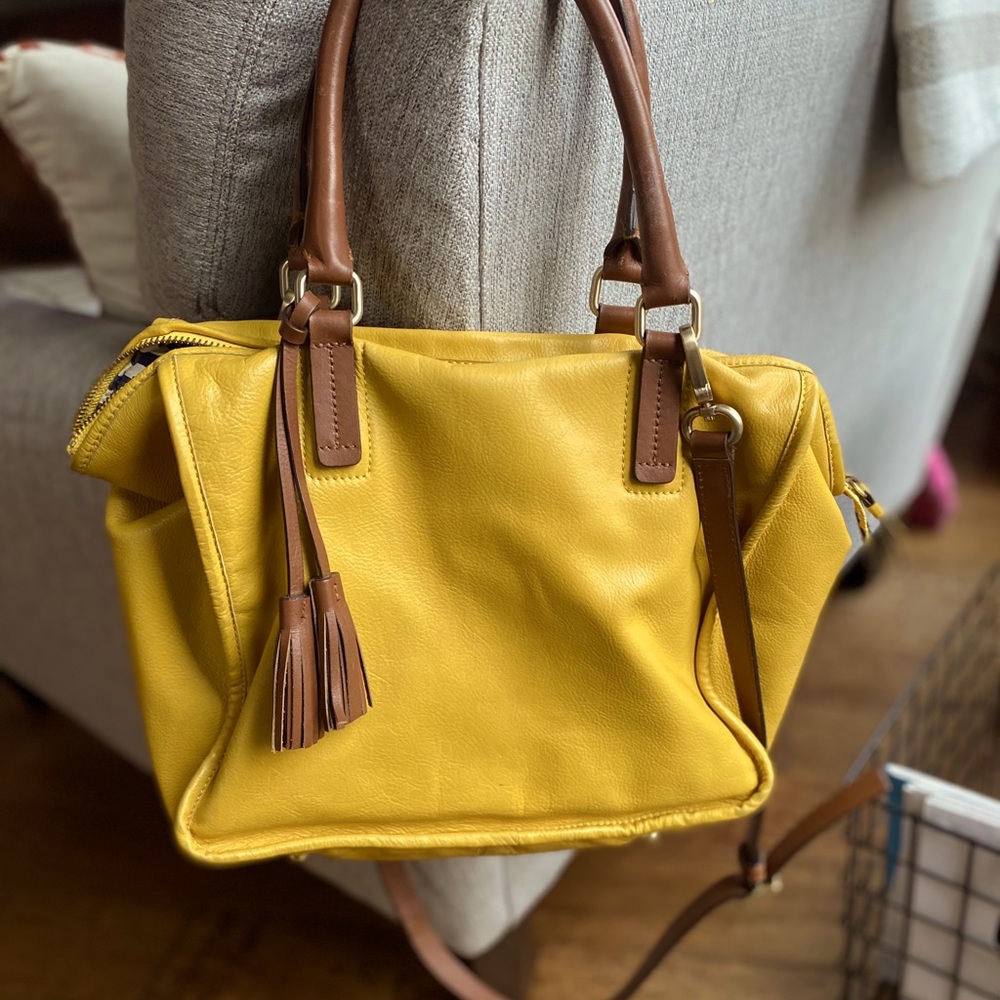 Boden leather purse with striped lining